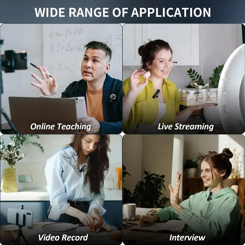 Wireless Clip-on Lavalier Microphone
