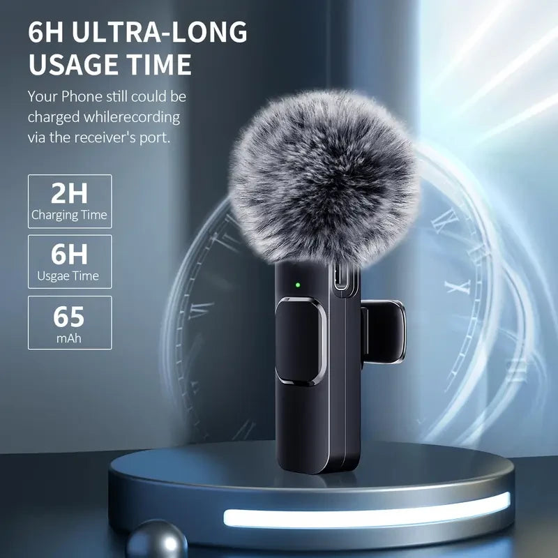 Wireless Clip-on Lavalier Microphone