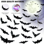 LED Lighted 3D Bat Halloween Wall Decor