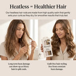 Satin Heatless Curling Rods