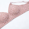 Seamless Leopard Print Wireless Bra