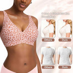 Seamless Leopard Print Wireless Bra
