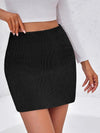 Corduroy High Waisted Mini Skirt